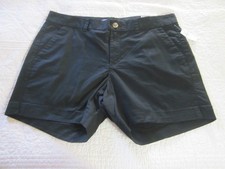 Old Navy Womens Shorts Size 12 Everyday Shorts Mid Rise Black Chino
