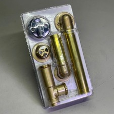 KEENEY 20 Gauge Bath Drain 606RB 1-1/2" Brass W/ Polished Chrome 28630