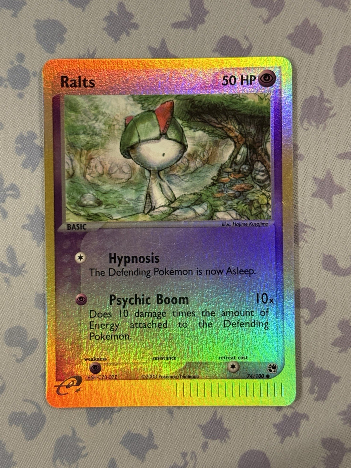 Pokemon Ralts #74/100 Reverse Holo from the EX Sandstorm set - NM