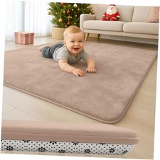 Baby Play Mat for Floor, 1.2 Thick Foam Playpen Mat, Ultra 79X79 Lightbrown