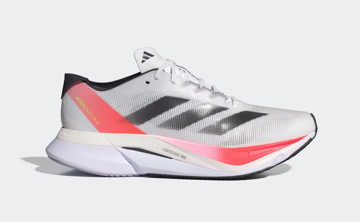 Adidas ADIZERO BOSTON 12 Men's Size 9.5 Running Shoes White