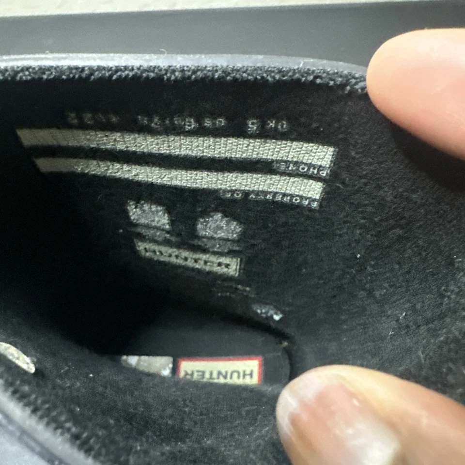 Hunter до размера 5 оригинальный глянцевый дождя ботинки унисекс детей ясельного возраста - Изображение 3 из 4