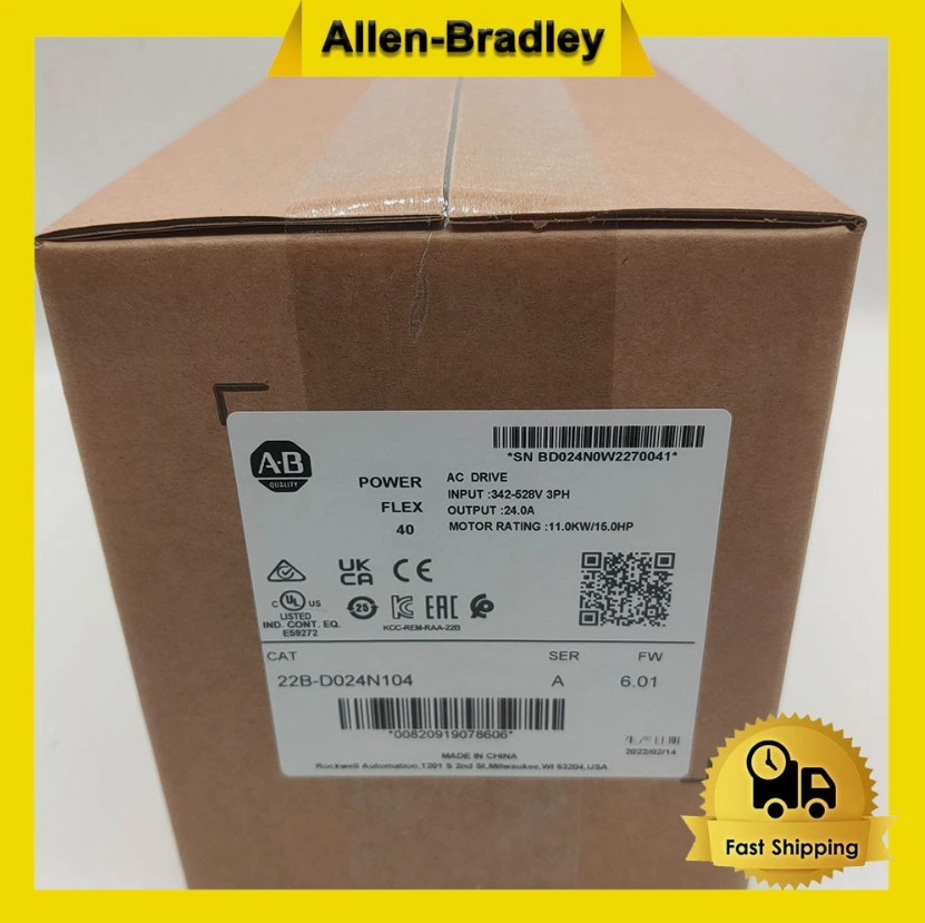1PC AB 22B-D024N104 PowerFlex 40 11 kW 15 HP AC Drive For 22BD024N104 For VIP!