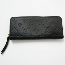 LOUIS VUITTON - Louis Vuitton Portefeuille Clemence Empreinte Long Wallet, Black