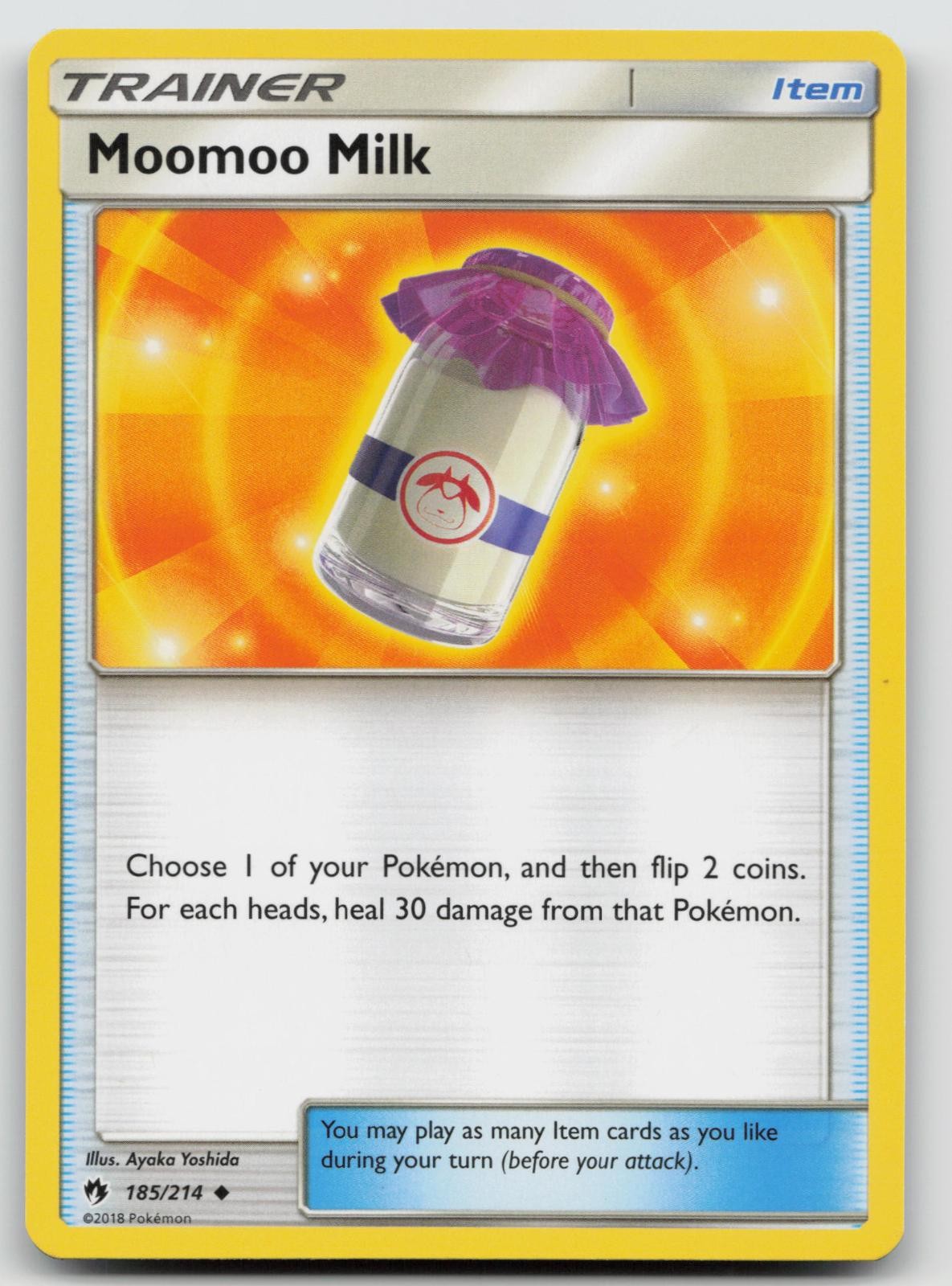 Moomoo Milk 185/214 Lost Thunder Pokemon LP