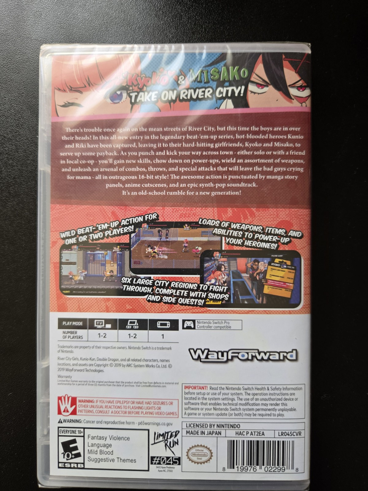 River City Girls #45 Nintendo Switch Limited Run Games Best Buy Exclusive NEW