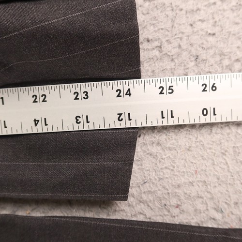 Chaqueta De Colección L LT 44L Gris Rayas 100% Lana Sarga Worsted Blazer Abrigo Deportivo - Imagen 16 de 16