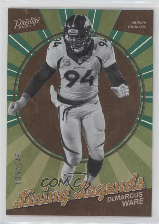 2023 Prestige Living Legends Xtra Points Green 5/149 DeMarcus Ware HOF 0o3b