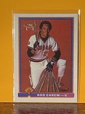 1991 Bowman #5 Rod Carew 🔥Gold Stamp California Angels