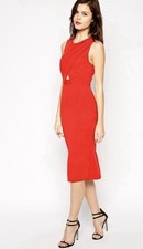 ASOS women’s Sleeveless Red Dress Cutout In Back. Size 10. Valentines Day Dress