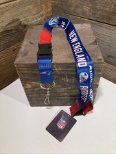 NFL New England Patriots Lanyard Key Ring NWT