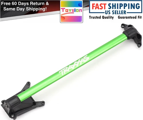 Fits Traxxas Ultimate RUSTLER 4X4 Green Aluminum Chassis Center Brace & Mounts