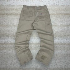 Vintage Y2K Carhartt Carpenter Pants 32x32 Relaxed Fit Light Tan Essential