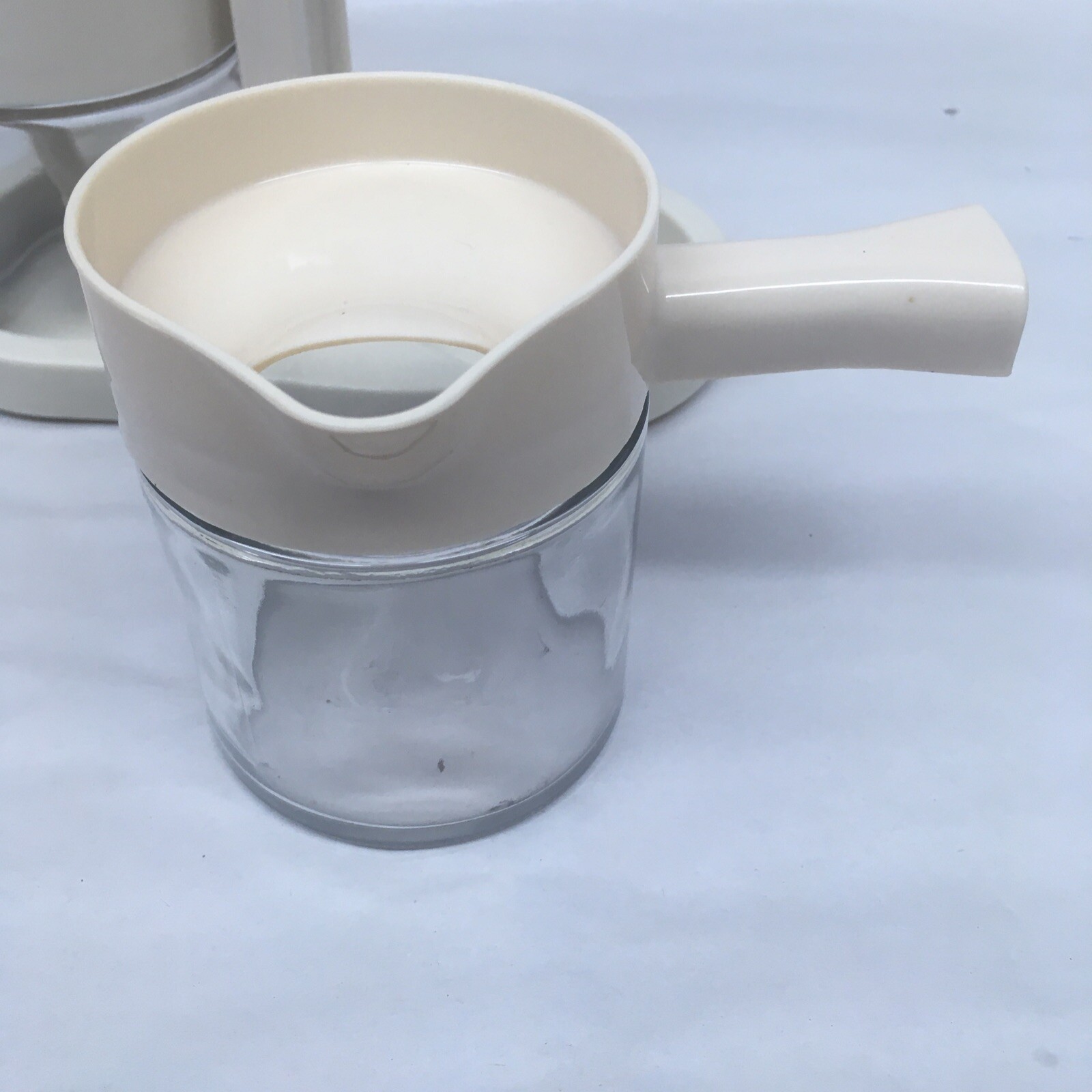 Corelle Gemco Sugar w/ Spoon & Creamer Set w/Caddy  ~ Corning