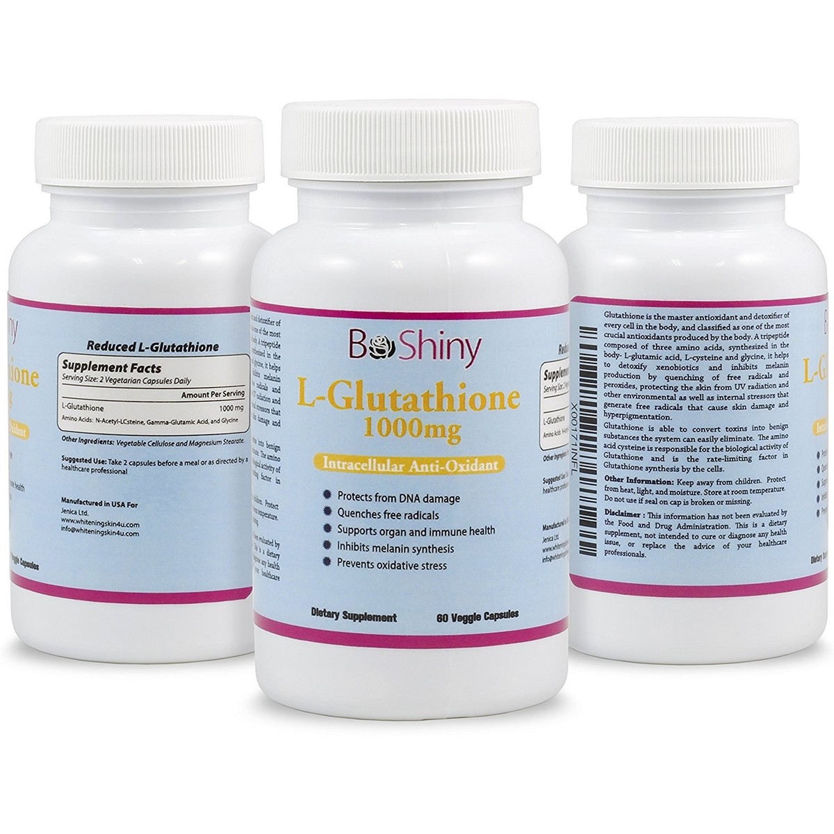 be shiny glutathione BeShiny L-Glutathione Skin Whitening pills 1000mg Supplement Antioxidant  Anti