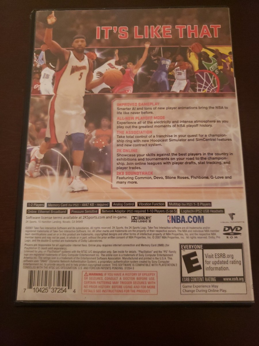 NBA 2K8 (Sony PlayStation 2, 2007) CIB 710425372544| eBay