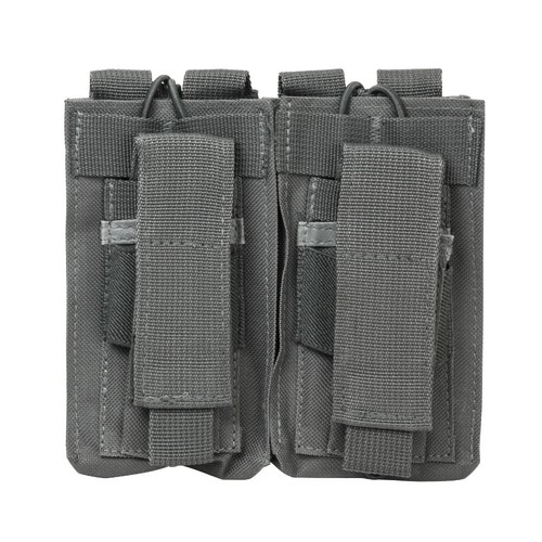Tactical Molle Double Magazine Pouch Nylon Pistol/Rifle Mag Holder - Picture 10 of 15