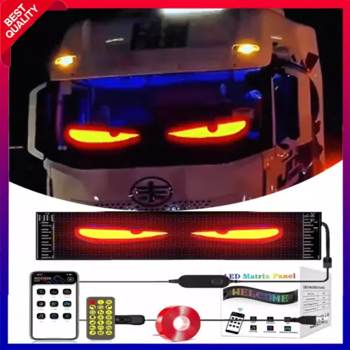 Lampada USB Dinamica Occhi Colorati Soft Screen LED Occhio per Auto Finestra Auto LED - Foto 2 di 20