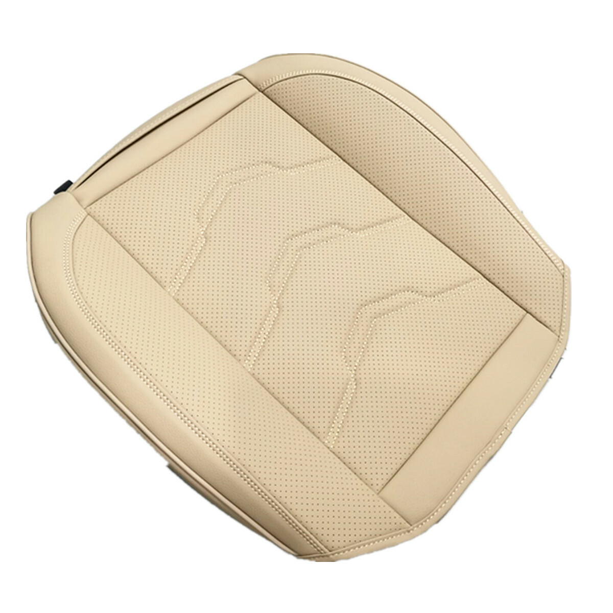 PU Leather Surround Car Front Seat Cover Protection Luxury Without Backrest 1Pcs