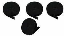 4 PCS 0.75" One Wrap Hook & Loop Fastening Tape 5 yd/Roll Black, CNE589138