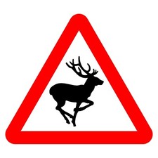 Deer Sign or Sticker | WARN0039