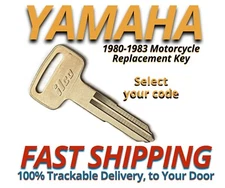 Yamaha Motorcycle Keys Replacement Key Cut to Code D34344-D44331 All Metal