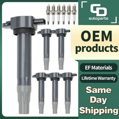 UF502 6 OEM Ignition Coil + 6 Spark Plug for Chrysler Sebring Dodge 2.7L 3.5L 4L