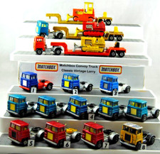 Various MATCHBOX SUPER KINGS K-23 SCAMMELL TRUCK UNIT & LOW-LOADER TRAILER Lot
