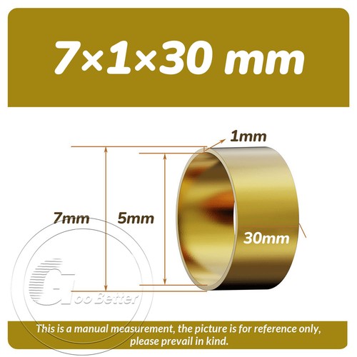 Brass Bushing Sleeve Collar OD 6 7 8 9 10 - 22mm Round Hollow Tube 6-50mm Long - Picture 17 of 85