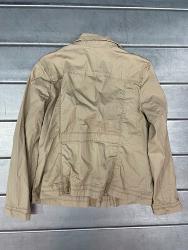 Chaqueta utilitaria Eddie Bauer para mujer grande beige con botones senderismo al aire libre - Imagen 4 de 7