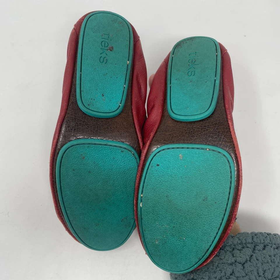 Zapatos cómodos de cuero para mujer Tieks rojos de ballet talla 7 de Gavrieli’s Foto 3 de 4