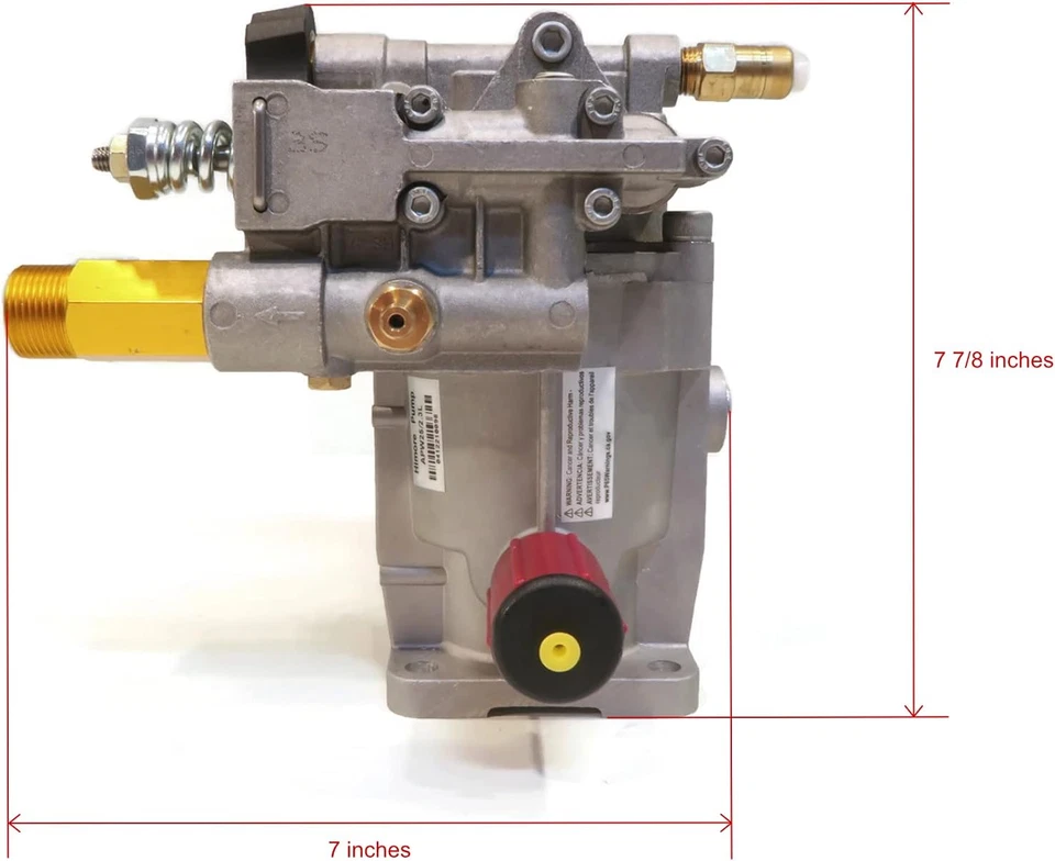 Pressure Washer Pump for Powerstroke PS80903A with 7/8" Horizontal Short Shaft - Photo 2/4