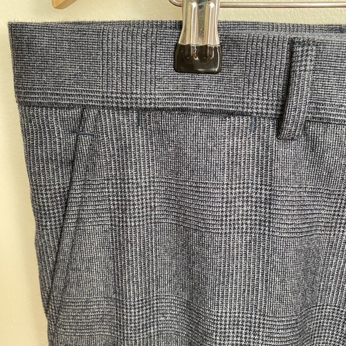 Tommy Hilfiger Houndstooth Plaid Wool Trouser Slim Pants Mens 34 X 30 - Picture 4 of 10