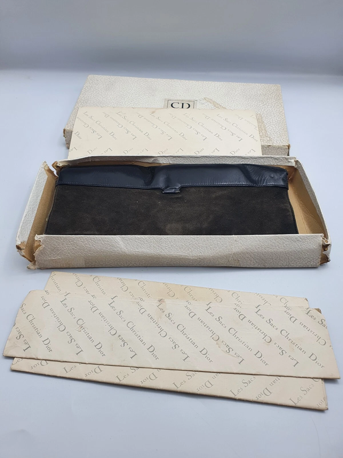 Sac à main vintage Christian Dior dans sa boîte d'origine