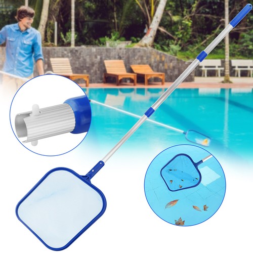 Profi Pool Skimmer - tiefes/flaches Laubrechen Netz mit Stange - feinmaschiger Beutel USA - Bild 6 von 54