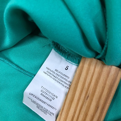 Camicia senza parole vestito bambina 5 verde ricamato floreale hippie spalle fredde - Foto 7 di 10