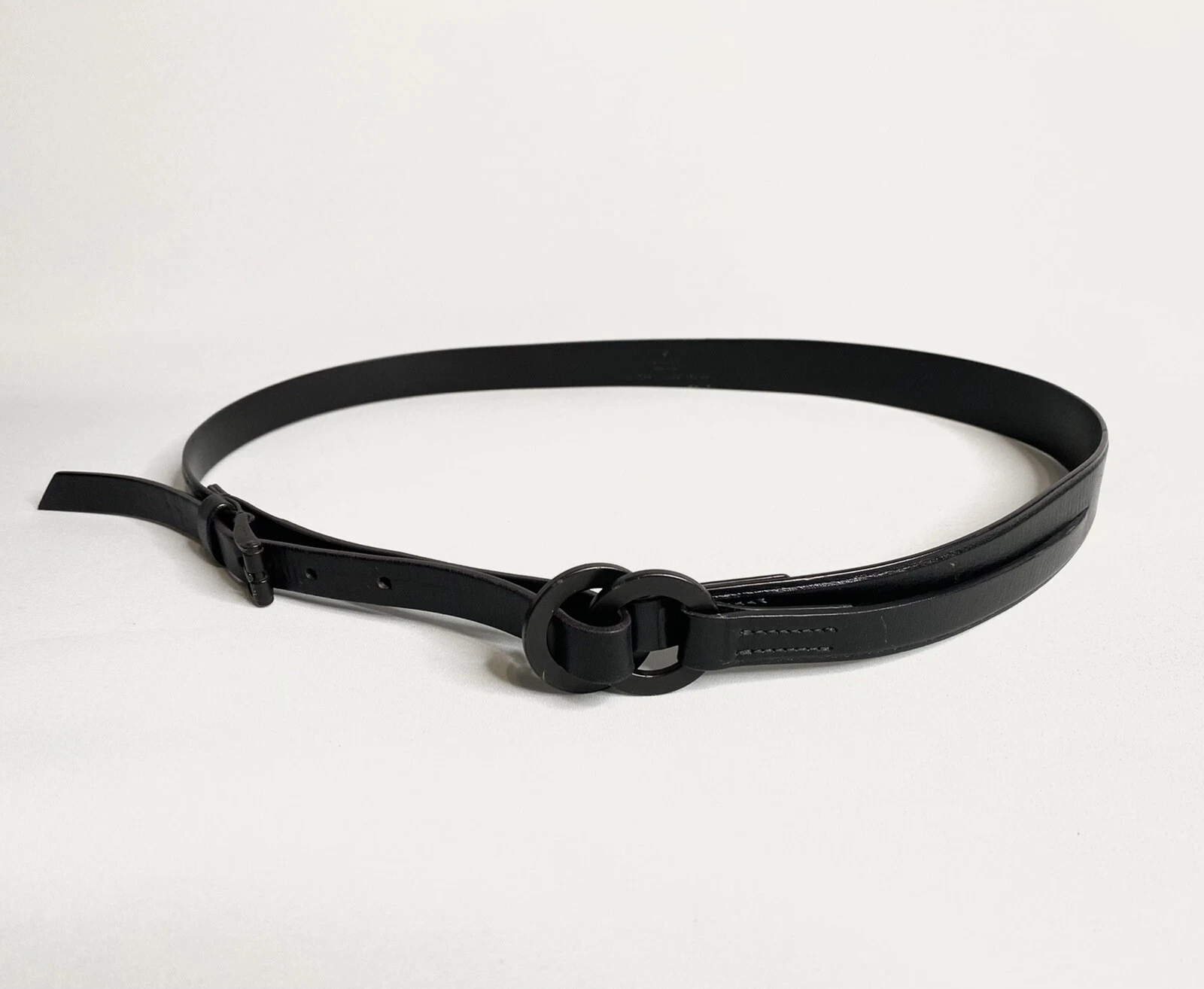 Ceinture taille vintage Gucci cuir noir taille 36 pouces