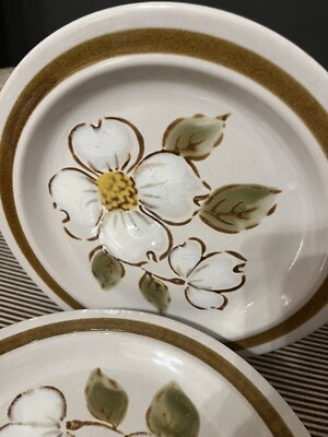 Daniele Collection New Spring Salad Plate Stoneware Dogwood Japan