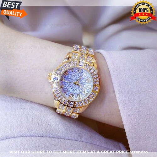 Reloj De Pulsera Para Mujer Oro Lujo De Cristal Relojes Con Diamantes Relojes - Bild 8 von 15
