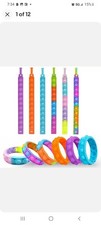 Pop Bracelet, Party Favors, Push Popp Bubble Fidget, 38pcs New FEW Glow dark