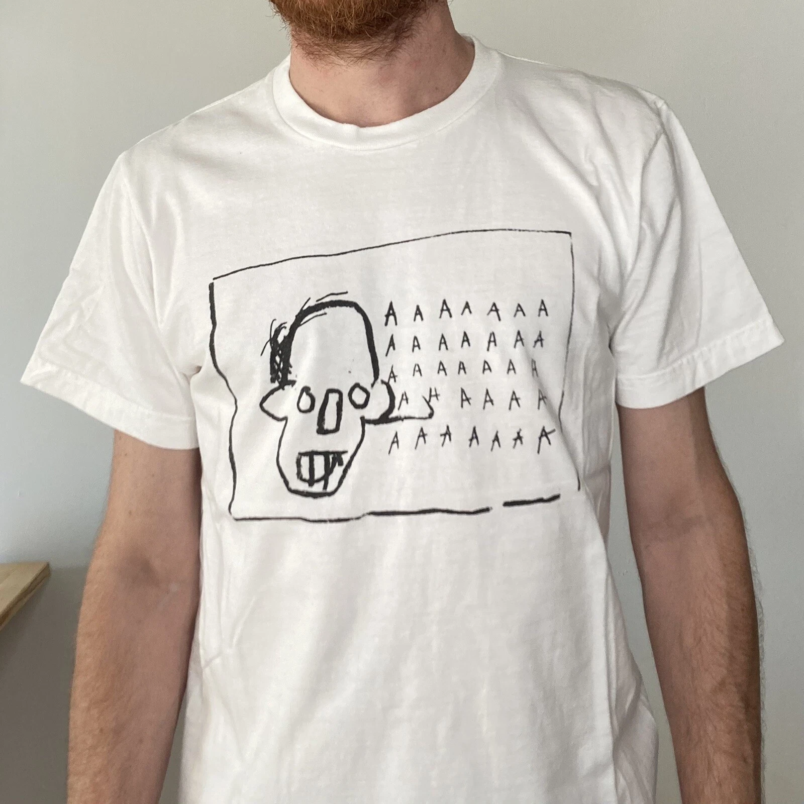 T SHIRT BLANC SUPREME X JEAN MICHEL BASQUIAT moyen f/w 2013   d'occasion
