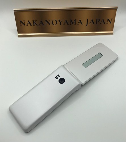 SHARP AQUOS KEITAI 4 White A205SH 8GB 1GB RAM Unlocked Flip Phone From Japan - Afbeelding 8 van 8