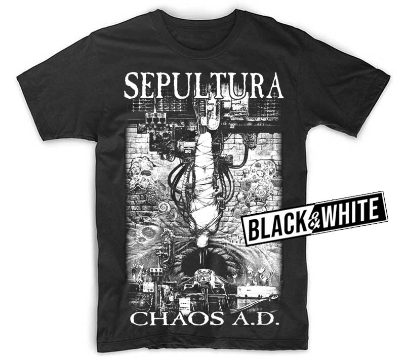 Sepultura Chaos A.D. album V1 T shirt BLACK sizes S-5XL new
