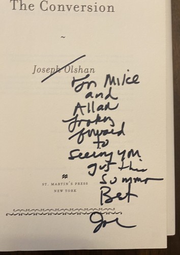 Joseph Olshan Nightswimmer & The Conversion Signed Books - Picture 10 of 16