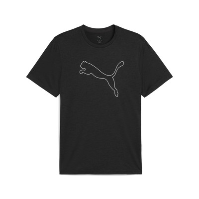 PUMA Tad Essentials Meliertes T-Shirt Mit Cat Logo