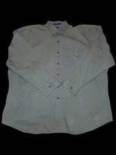 Chaps Ralph Lauren Men's 2X Green Long Sleeve Button Shirt