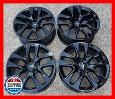 Hyundai Genesis Factory Wheel Set 18 Oem Rims 70839 70840 Black Gloss S
