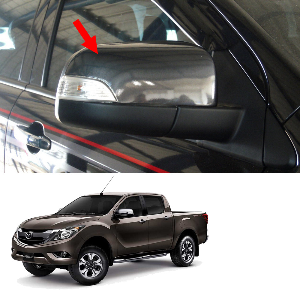 Wing Side Mirror Cover Trim Black For Mazda BT50 Bt50 Pro 2012 2018 eBay