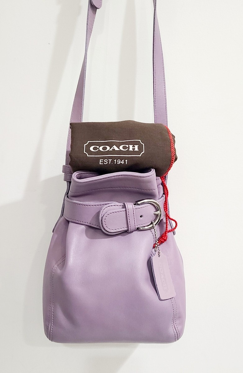 バッグ Vintage Coach Leather \"The Sling\" purple Vintage Coach The Sling 9929 Purple USA 1990's – Cristina