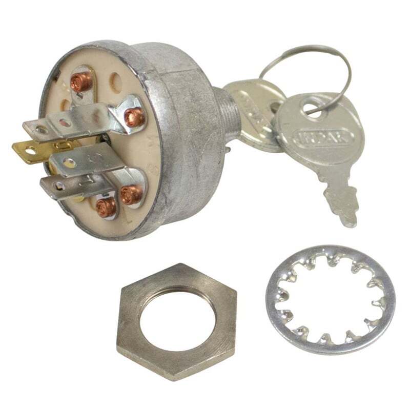 Ignition Switch for Various Lawn Mowers & Equipment, 3 Posit